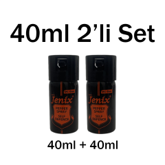 Jenix 2’Li 40 Ml Çanta Boy Biber Gazı Seti – Yasal, Güçlü, Taşınabilir Koruma