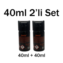 Jenix 2’Li 40 Ml Çanta Boy Biber Gazı Seti – Yasal, Güçlü, Taşınabilir Koruma