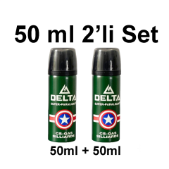 2'li Delta Biber Gazı 50ML Taşınabilir Savunma Sprey Seti