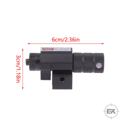 Taktik Kırmızı Lazer Tabanca Nişangahı - Çelik Silahlar Için Hızlı Hedefleme