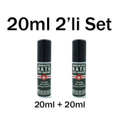 2'li NATO Ruj Boy Biber Gazı (Göz Yaşartıcı Sprey) 20 ml Sprey Seti