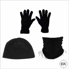 Polar Termal Kışlık Set 3'lü | Bere, Boyunluk ve Eldiven Takımı Siyah