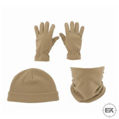 Polar Termal Kışlık Set 3'lü | Bere, Boyunluk ve Eldiven Takımı Çöl
