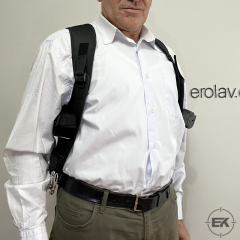 Profesyonel Çiftli Taktik Koltuk Altı Tabanca Kılıfı | Çift Şarjörlüklü, Kelepçe Bölmeli