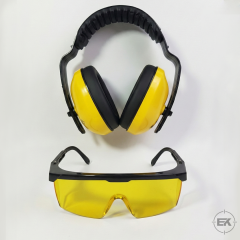 Profesyonel Atış ve Poligon Seti | Essafe Gürültü Önleyici Kulaklık & Sarı Kontrast Artırıcı Atış Gözlüğü