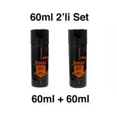 2'li Jenix Biber Gazı 60 ml - 2 Adet Avantajlı Set | Yüksek Etkili OC Formüllü Savunma Spreyi