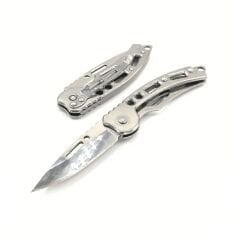 Eğimli Mini Gümüş Klipsli Çakı (KARA'NIN ÖNERİSİ)