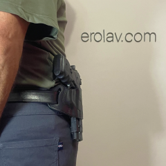 Kilitsiz Kelebek | Universal 9mm Uyumlu Dış Taşıma Deri Kılıf