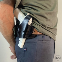 Browning HP, Yavuz 14 ve Zig 14 Uyumlu Siyah Deri Yarım Kelebek Silah Kılıfı