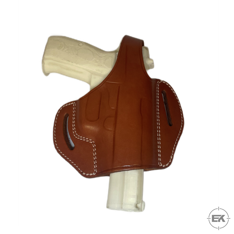 Browning HP, Yavuz 14 ve Zig 14 Uyumlu Siyah Deri Yarım Kelebek Silah Kılıfı Taba