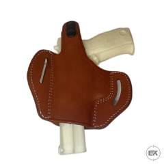 Browning HP, Yavuz 14 ve Zig 14 Uyumlu Siyah Deri Yarım Kelebek Silah Kılıfı Taba