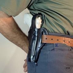 Browning HP, Yavuz 14 ve Zig 14 Uyumlu Siyah Deri Tam Kelebek Silah Kılıfı