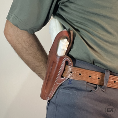 Browning HP, Yavuz 14 ve Zig 14 Uyumlu Taba Deri Tam Kelebek Silah Kılıfı