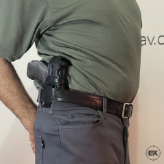 SAR-9 ve TP-9 Uyumlu İç-Dış Taşıma Siyah Deri Silah Kılıfı