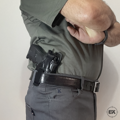 Beretta F92 ve Yavuz 16 Uyumlu İç-Dış Taşıma Siyah Deri Silah Kılıfı