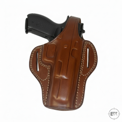 CZ Uyumlu Kilitli Tam Kelebek Dış Taşıma Taba Deri Silah Kılıfı