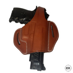 Beretta F92 ve Yavuz 16 Uyumlu Taba Deri Yarım Kelebek Silah Kılıfı