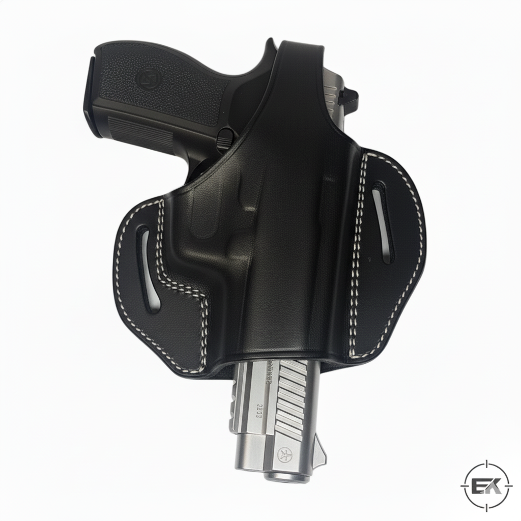 Kılınç 2000 Uyumlu Siyah Deri Yarım Kelebek Silah Kılıfı