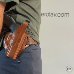 SAR-9 ve TP-9 Uyumlu  Taba Tam Kelebek Dış Taşıma Deri Kılıf