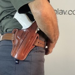 Kılınç 2000 Uyumlu Kilitli Tam Kelebek Dış Taşıma Taba Deri Silah Kılıfı