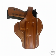 Kılınç 2000 Uyumlu Kilitli Tam Kelebek Dış Taşıma Taba Deri Silah Kılıfı