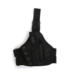 Fonksiyonel Bacak Tabanca Kılıfı Çıt Çıtlı – Siyah