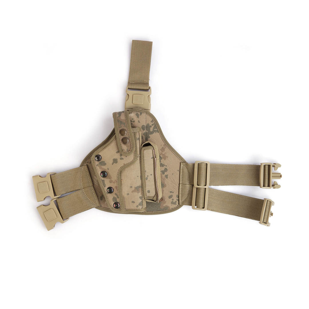 Fonksiyonel Bacak Tabanca Kılıfı Çıt Çıtlı – Jandarma Kamuflaj