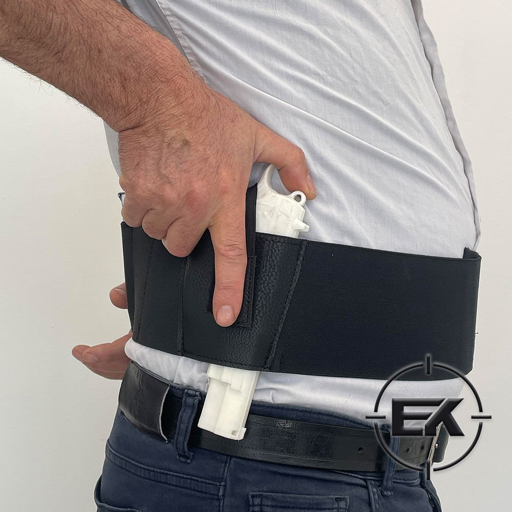 Gizli Taşıma Korse Kılıf | Çift Yönlü (Sağ-Sol), Telefon & Yedek Şarjör Cepli