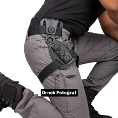 Hareketli Alçak Tabanca Taşıma Aparatı – Siyah