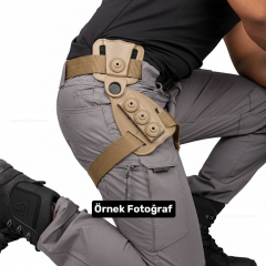 Hareketli Alçak Tabanca Taşıma Aparatı – Bej