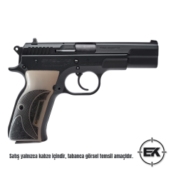 Kemik Beyaz Sarsılmaz Kılınç 2000 ve P8 Serisi Uyumlu Özel Kabze Siyah