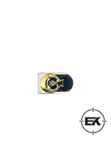 Gümüş-Altın Şarjör Altı Metal Bayraklı Kapak - Sarsılmaz Kılınç 2000 Light Mega P8L-S