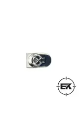 Gümüş-Gümüş Şarjör Altı Metal Bayraklı Kapak - Sarsılmaz Kılınç 2000 Light Mega P8L-S