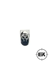 Gümüş-Gümüş Şarjör Altı Metal Bayraklı Kapak - Sarsılmaz Kılınç 2000 Light Mega P8L-S