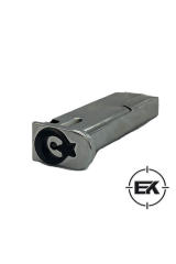 Gümüş-Siyah Şarjör Altı Metal Bayraklı Kapak - Sarsılmaz Kılınç 2000 Light Mega P8L-S