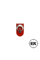 Kırmızı-Gümüş Şarjör Altı Metal Bayraklı Kapak - Sarsılmaz Kılınç 2000 Light Mega P8L-S