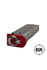 Kırmızı-Gümüş Şarjör Altı Metal Bayraklı Kapak - Sarsılmaz Kılınç 2000 Light Mega P8L-S