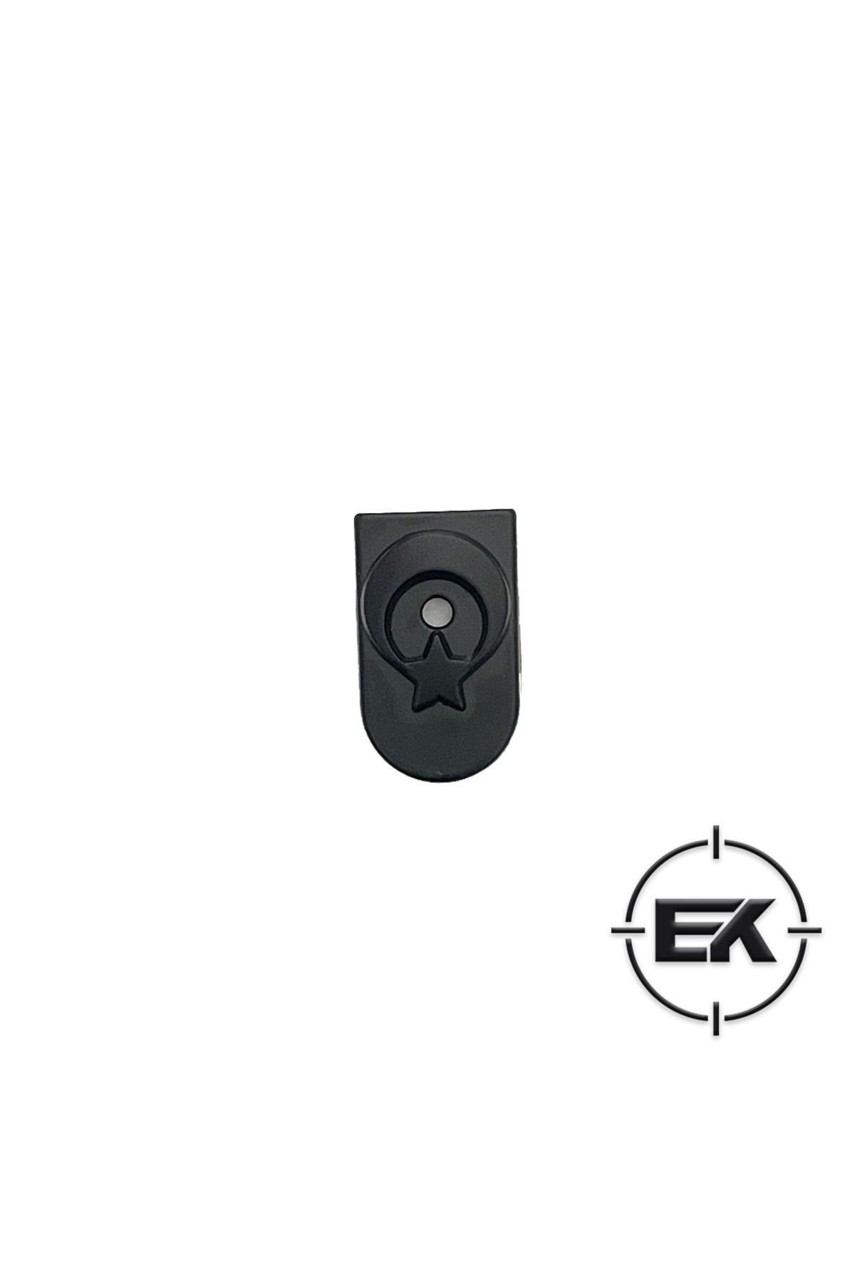 Siyah-Siyah Şarjör Altı Metal Bayraklı Kapak - Sarsılmaz Kılınç 2000 Light Mega P8L-S