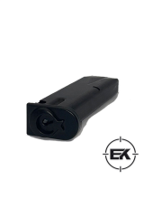 Siyah-Siyah Şarjör Altı Metal Bayraklı Kapak - Sarsılmaz Kılınç 2000 Light Mega P8L-S