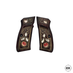 El İşlemesi Ceviz Ağacı Kabze - Browning 14'lü, Yavuz 14, Zig 14 Uyumlu Model 2