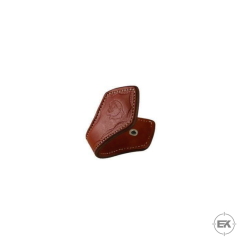 Deri Kaplı Tüfek Askısı Seti - Duvarda Silah Sergileme Aparatı (2'li Set)