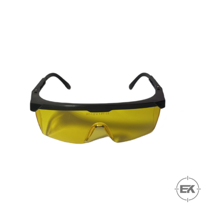 Profesyonel Atış Gözlüğü / Gece Sürüş Gözlüğü - Sarı Lensli Kontrast Artırıcı