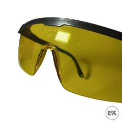 Profesyonel Atış Gözlüğü / Gece Sürüş Gözlüğü - Sarı Lensli Kontrast Artırıcı