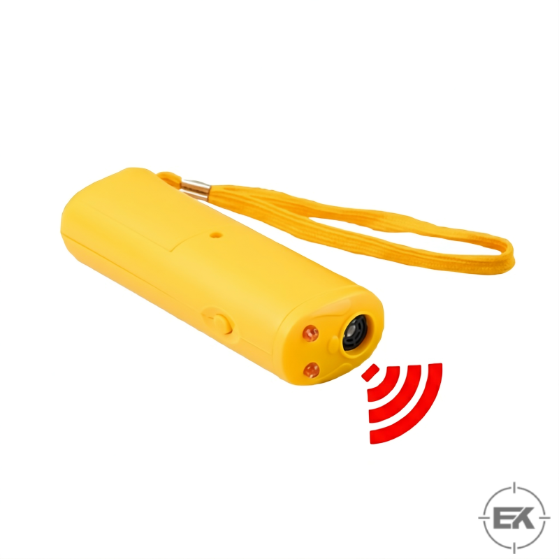 Ultrasonik Köpek Kovucu ve Eğitici Cihaz | 150 dB Frekanslı, LED Flaşlı